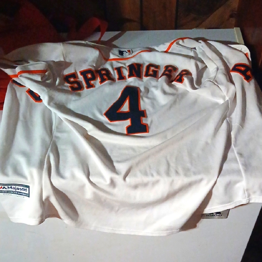 Astros MLB Majestic George Springer Jersey Size Men's Small